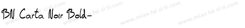 BN Carta Noir Bold字体转换